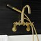 Aqua Vintage AE8457DX Wall Mount Clawfoot Tub Faucet, Brushed Brass AE8457DX - alternate 4